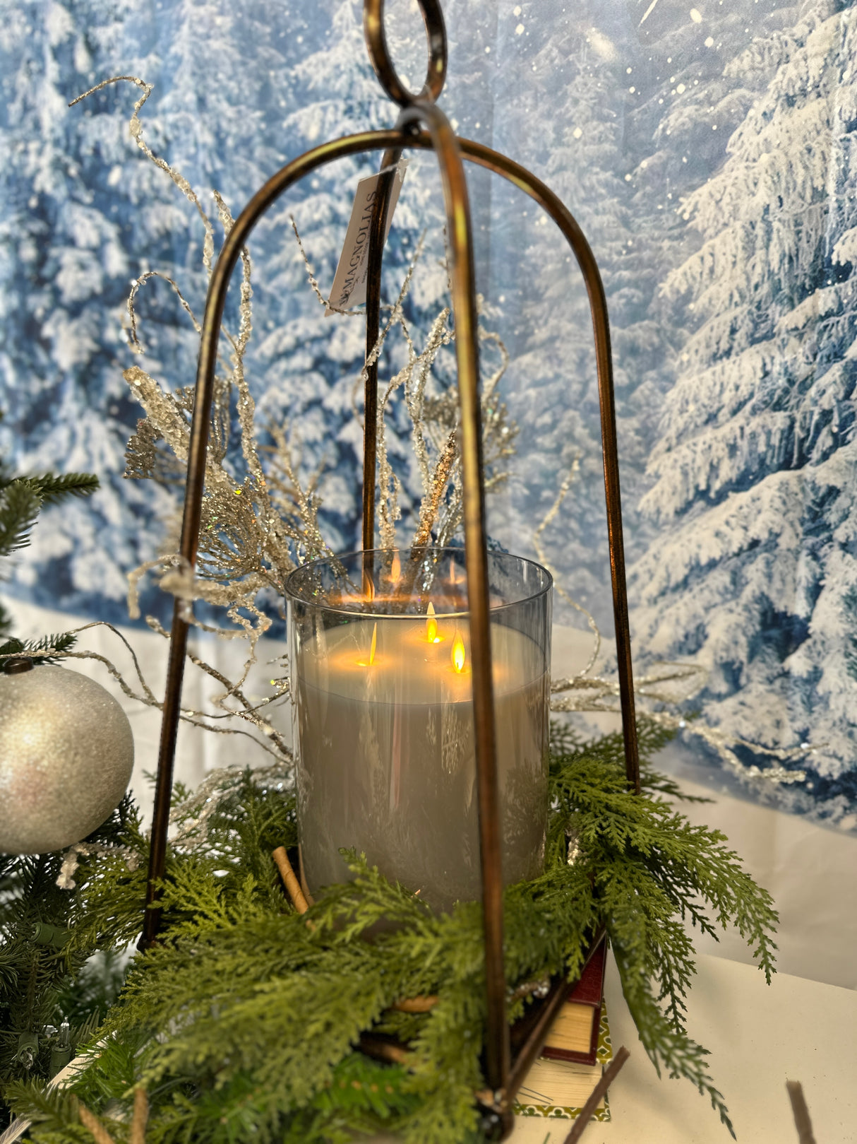 Smoke 3-Wick 6x8" LED Candle