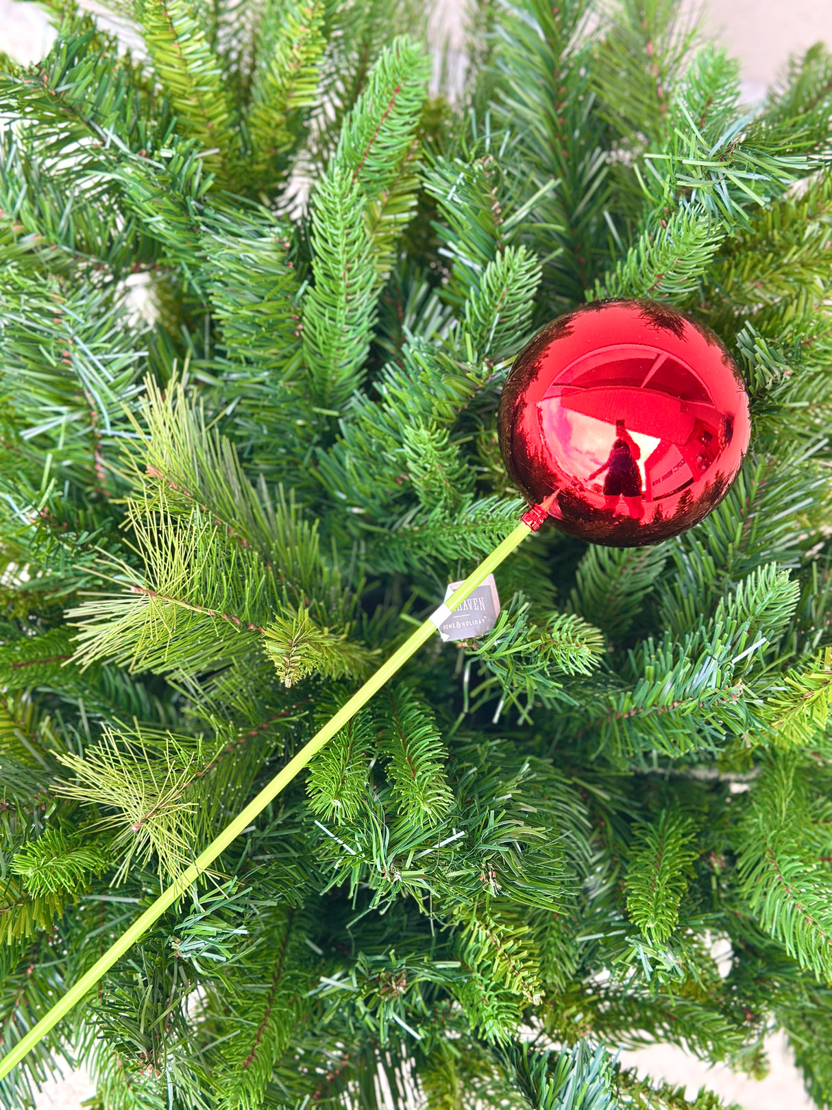 Shiny Red Ornament Stake