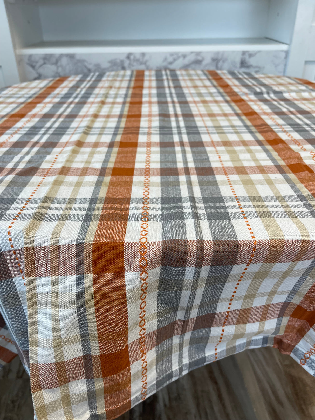 Autumn Afternoon Plaid Tablecloth