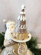 Gingerbread Resin Santa With Cake