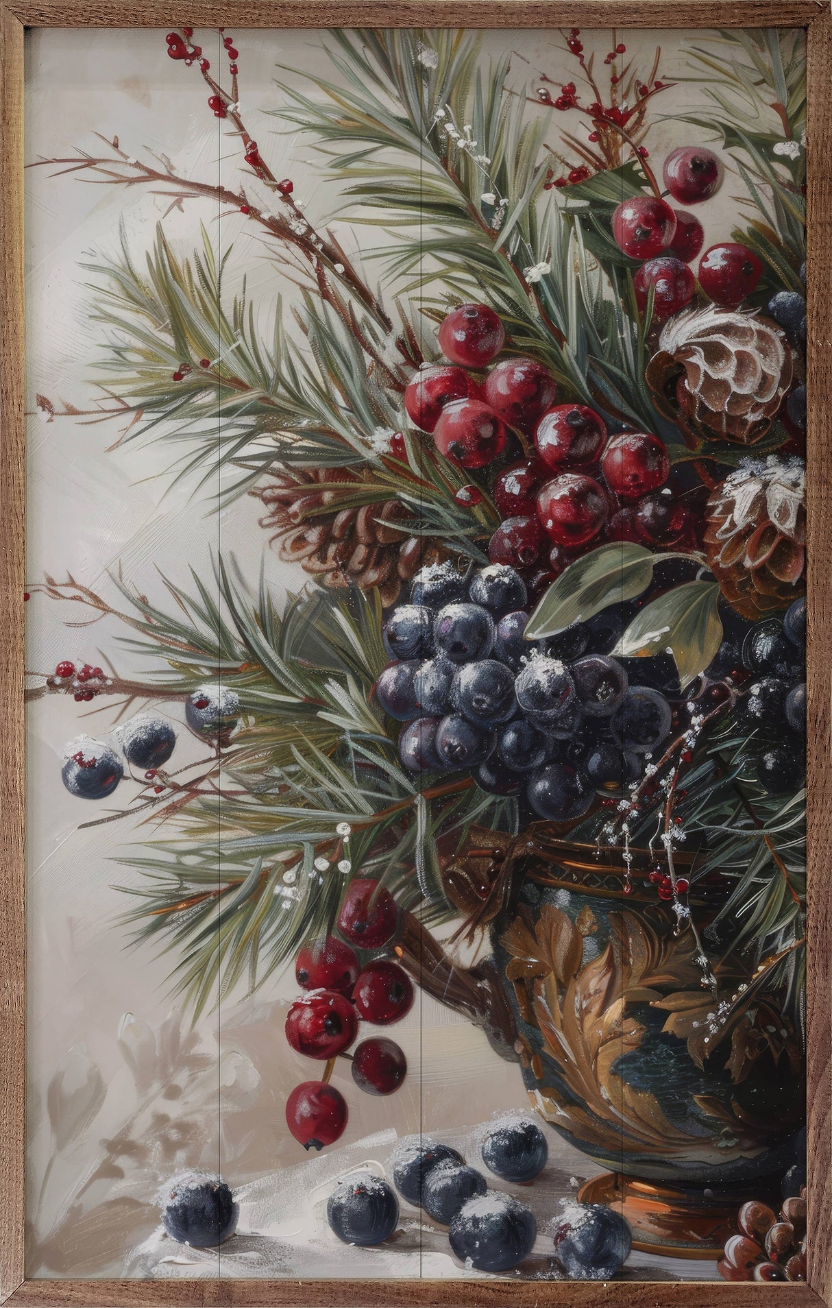 Winterberry Mix IV Wood Art