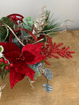 22" Red Sparkle Season Centerpiece