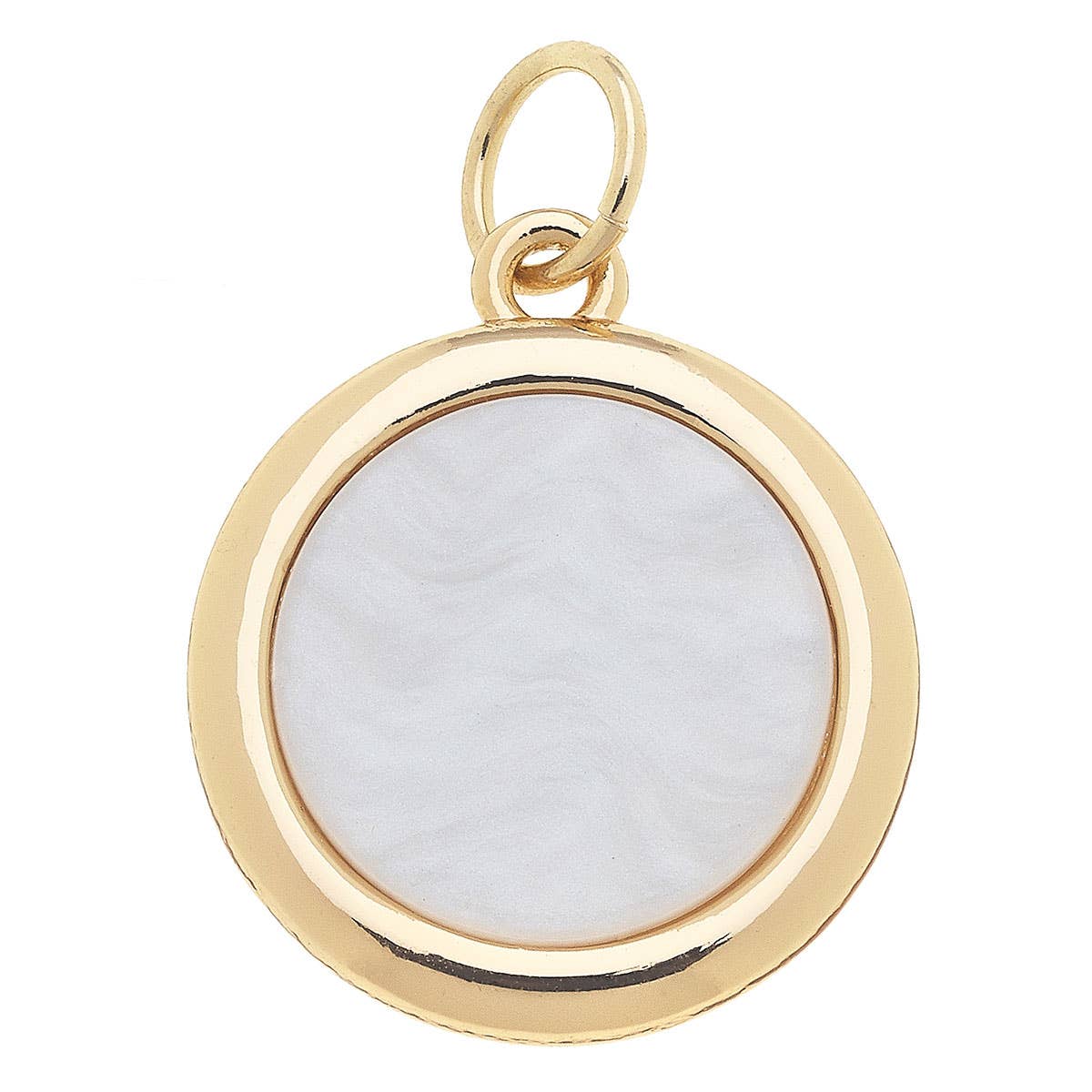 Outline Charm in Mother of Pearl: Clover