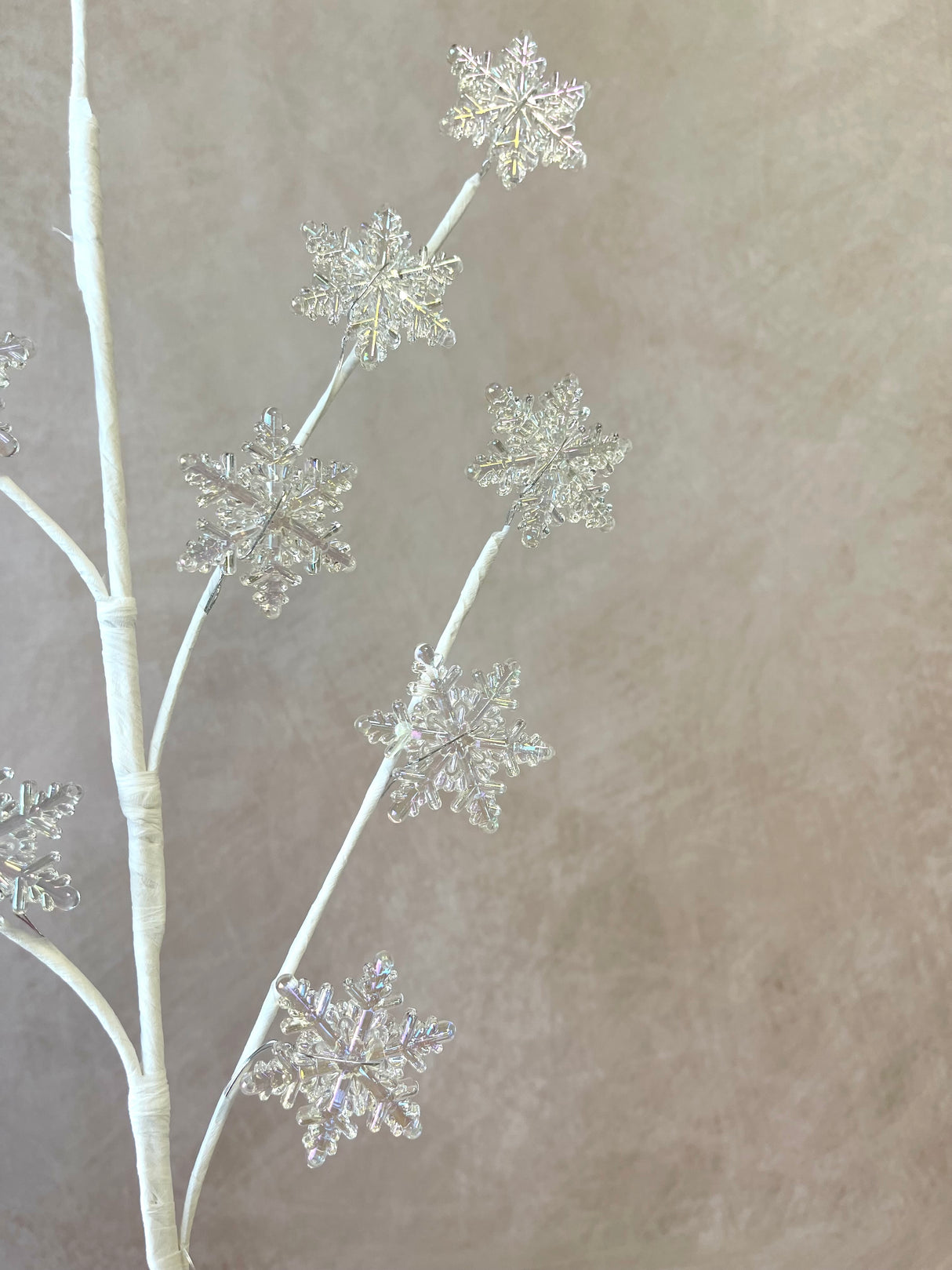 Clear Acrylic Snowflake Spray