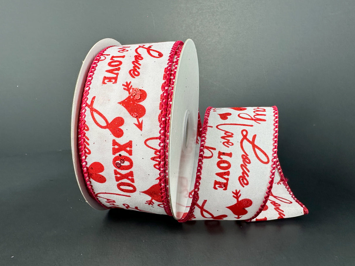 1.5" Always Valentine Ribbon Bolt