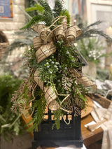 20" Calm and Quiet Lantern Swag