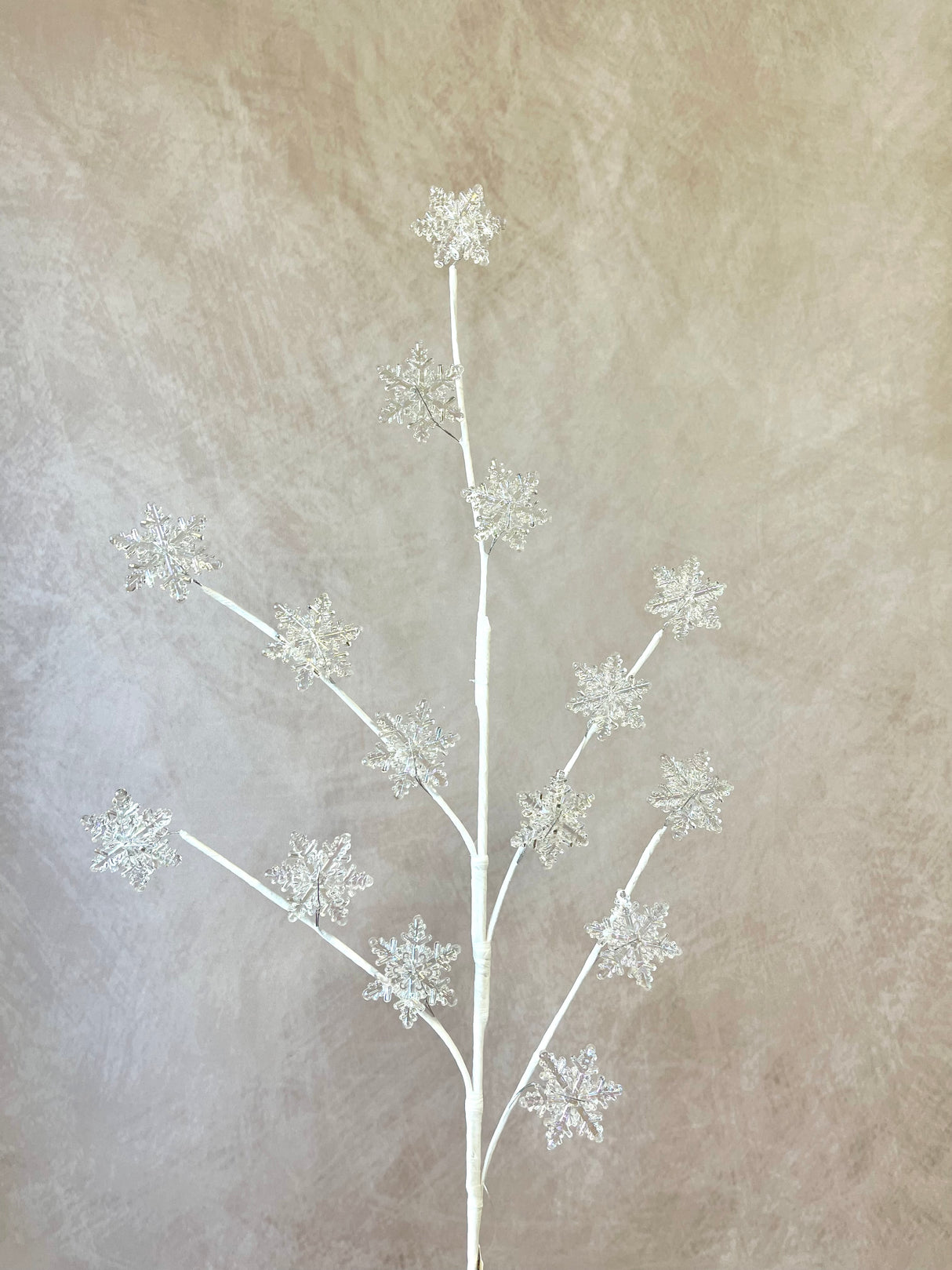 Clear Acrylic Snowflake Spray