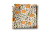 Pumpkin Fall Botanical Floral Tea Towel