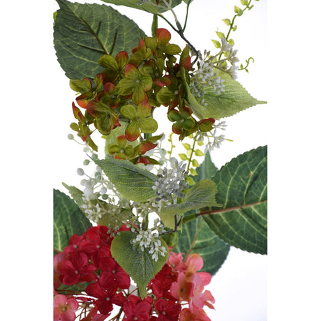Mixed Hydrangea Berry Leaves Spray
