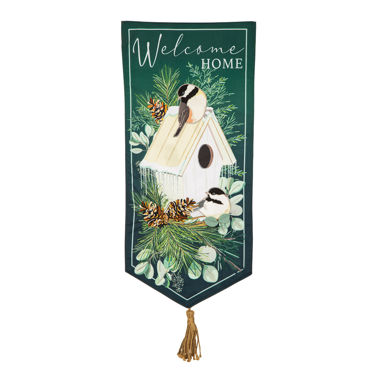 Welcome Home Winter Bird House Visit Everlasting I