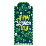 Happy St. Patrick's Day Shamrocks Flag