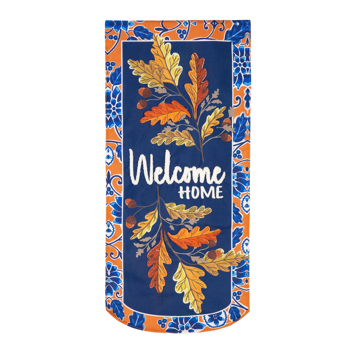 Fall Leaves Welcome Textile