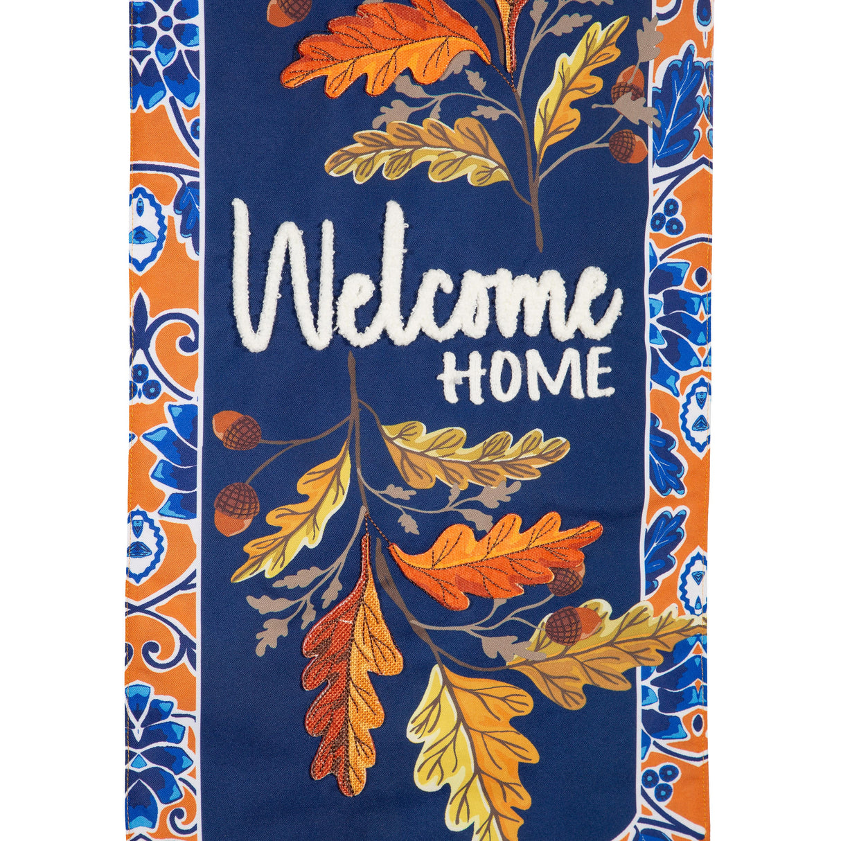Fall Leaves Welcome Textile