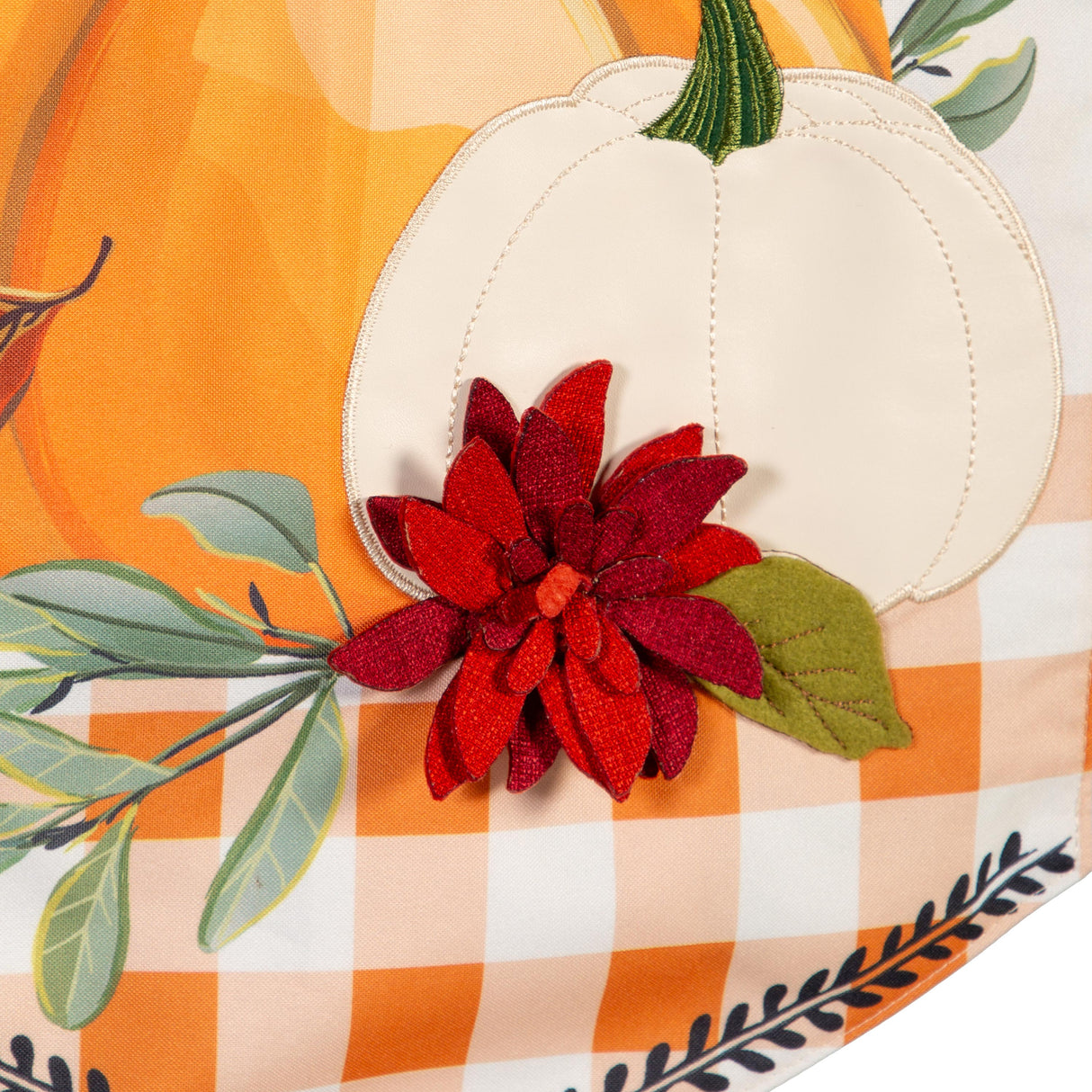 Give Thanks Pumpkins Garden Flag