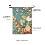 Autumn Vines Garden Suede Flag