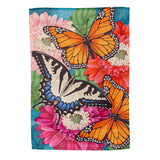 Mother Monarch Suede Garden Flag