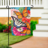 Mother Monarch Suede Garden Flag