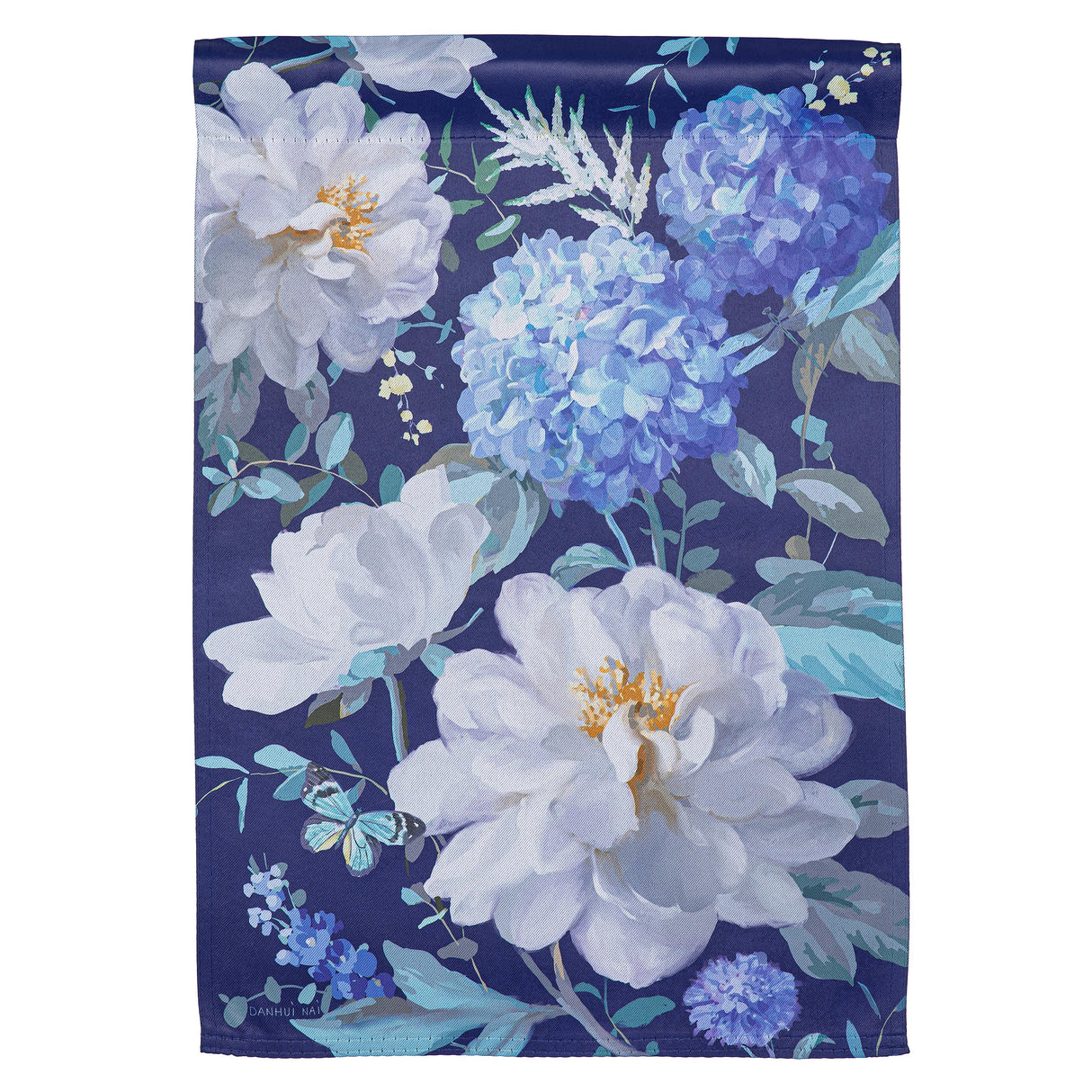 Spring Morning Blooms Suede Garden Flag