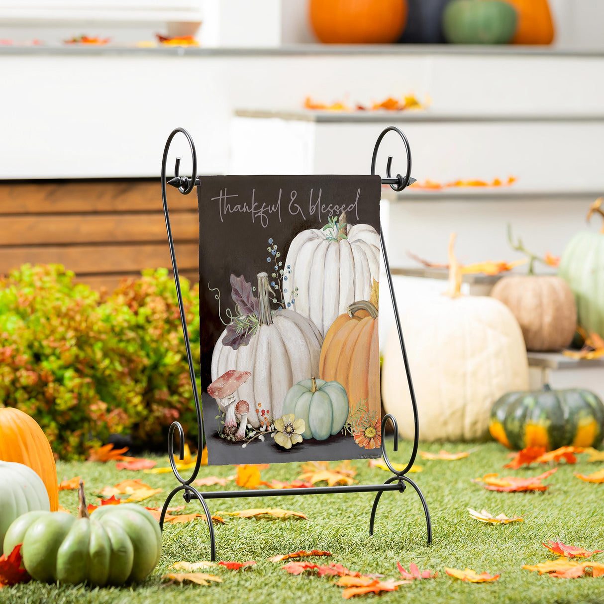 Beauty Of Fall Suede Garden Flag