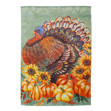 Grateful Gatherings Turkey Garden Flag