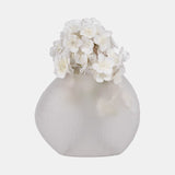 Small Frosted White Lancaster Vase