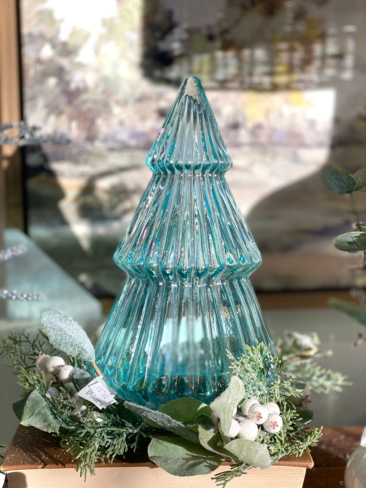 11.5" Colmar Glass Tree