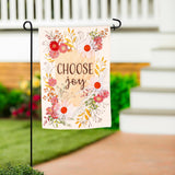 Choose Joy Applique Garden Flag