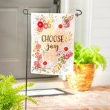 Choose Joy Applique Garden Flag