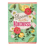 Bloom with Kindness Applique Garden Flag