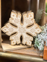 Mango Wood Snowflakes