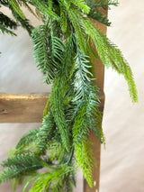6' Real Touch Mixed Cedar Pine Garland