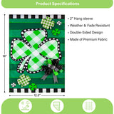 Check Clover Garden Applique Flag