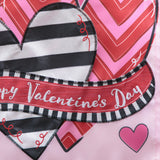 Happy Valentine's Day Sweethearts Applique Garden Flag