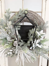 32" Frosty Winters Night Wreath