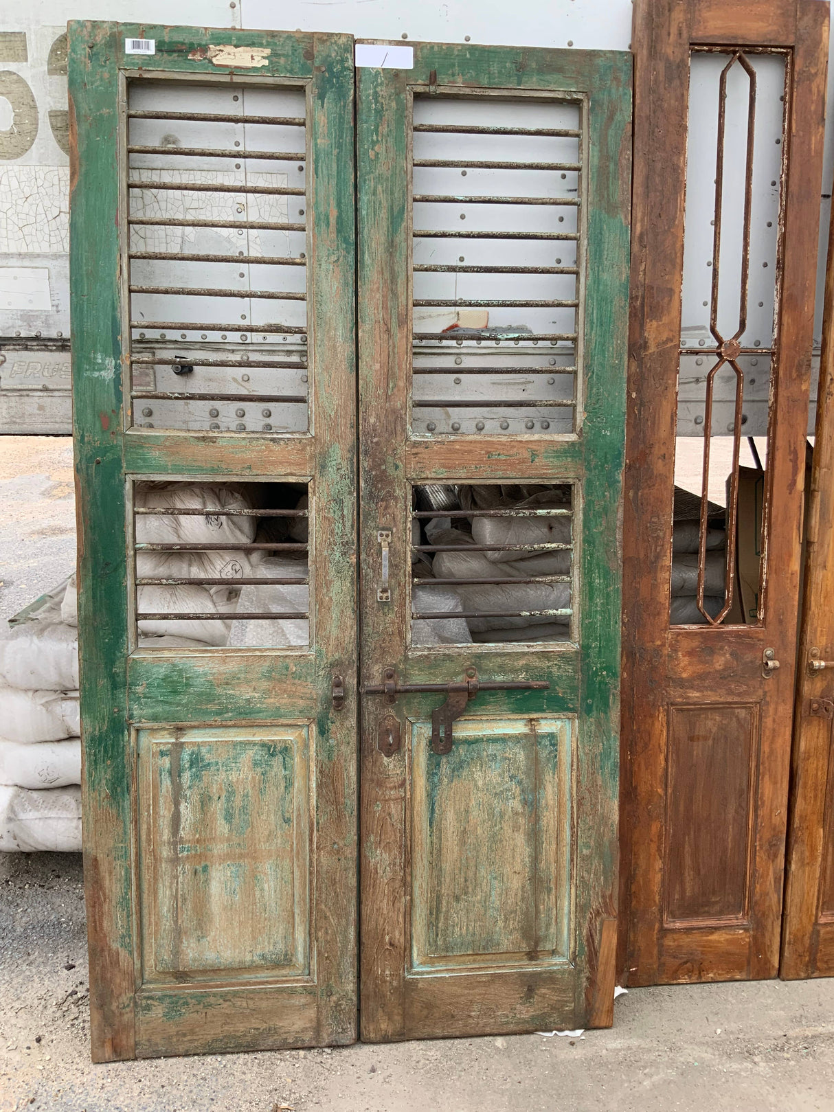 Vintage Iron Bar Door Panels