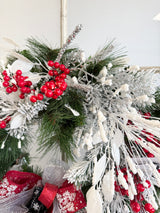 23" Red Sugar Wreath