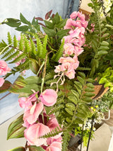 27" Pretty In Pink Hanging Basket