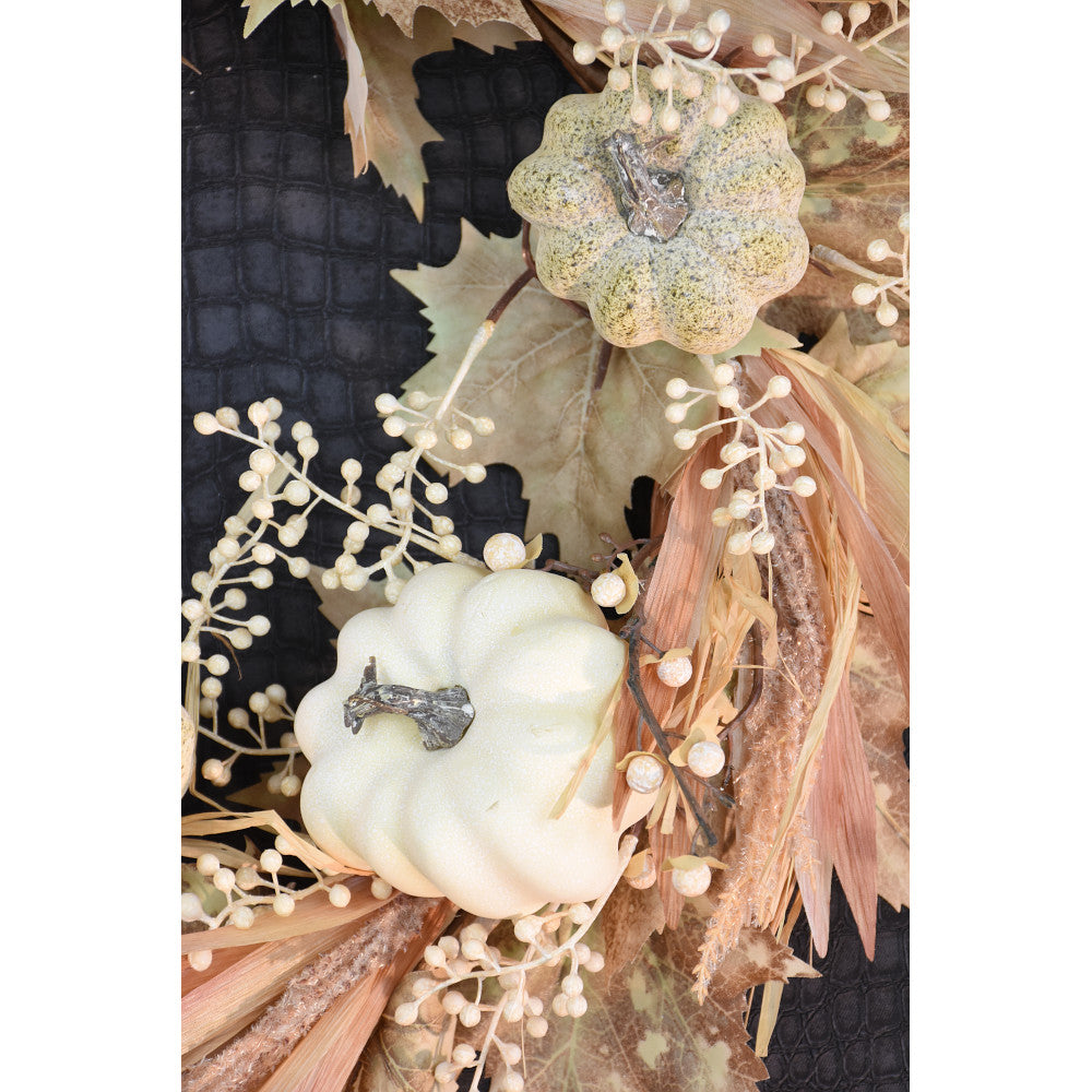 Pumpkin & Gourd Mixed Wreath