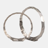 Hammered Silver Accent Ring- 2 Sizes