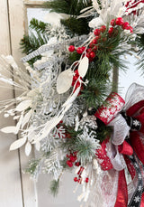 23" Red Sugar Wreath