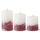 White Wax Berry Pillar Candle - 3 Sizes