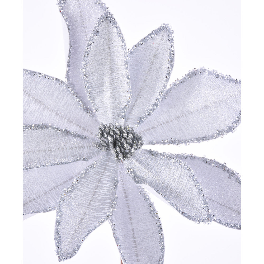 Silver Memories Poinsettia Stem