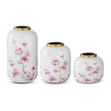 Cherry Blossom Enameled Vase - 3 Sizes