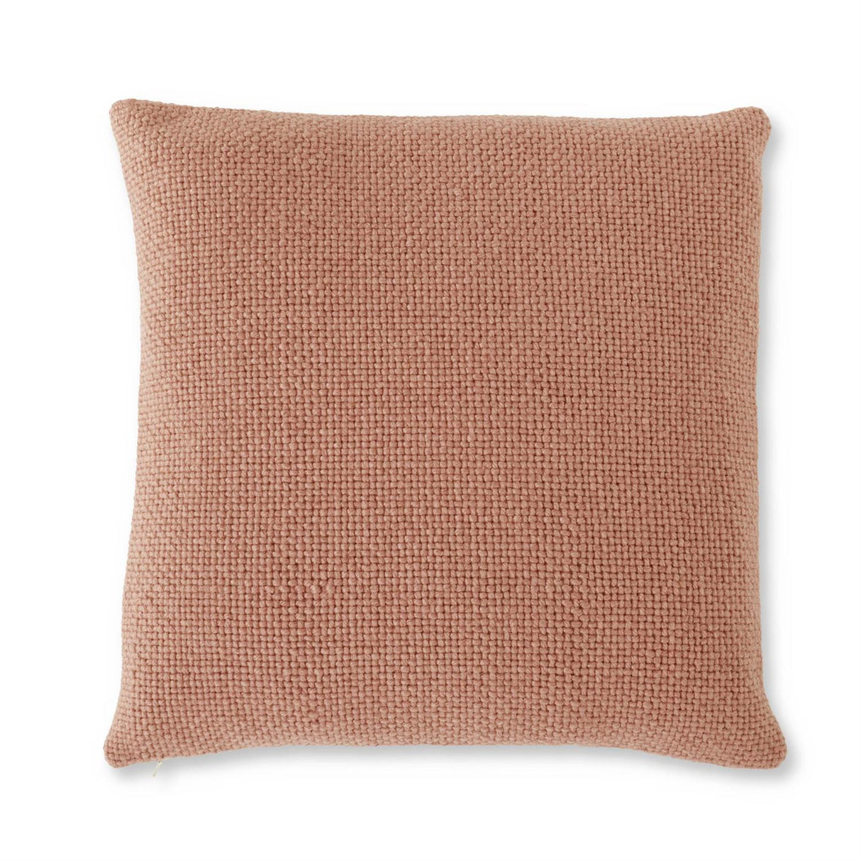 Square Coral Woven Pillow
