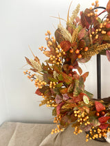 30" Berry Wheat Wreath