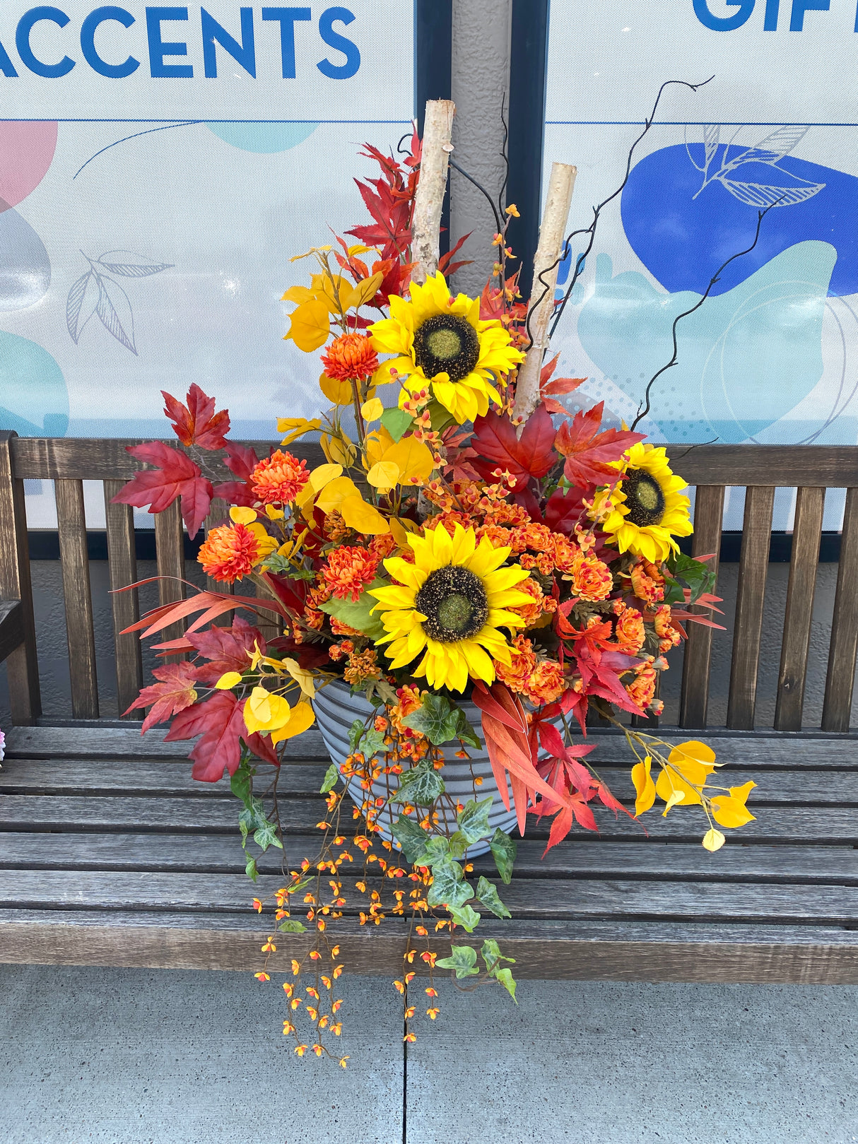 41" Autumn In Nebraska Porch Pot