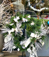 27" Snowy Splendor Wreath