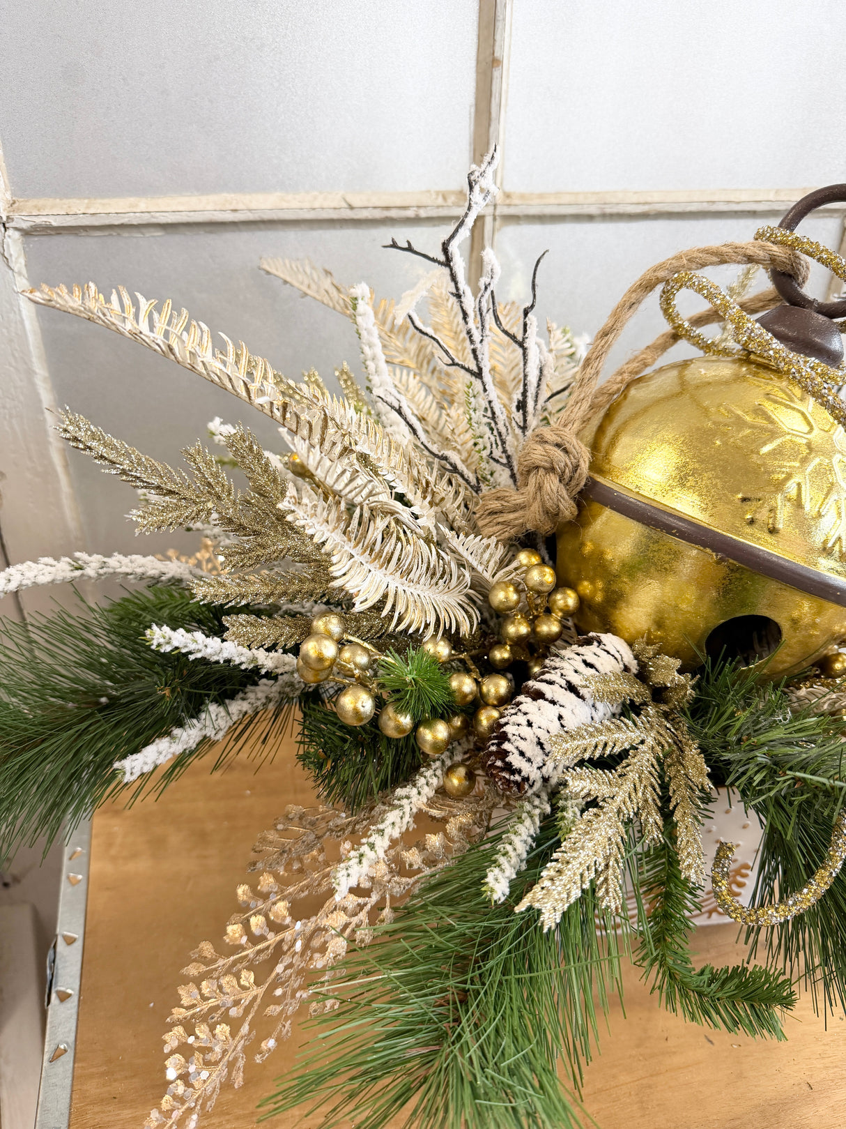 23" Golden Bell Centerpiece