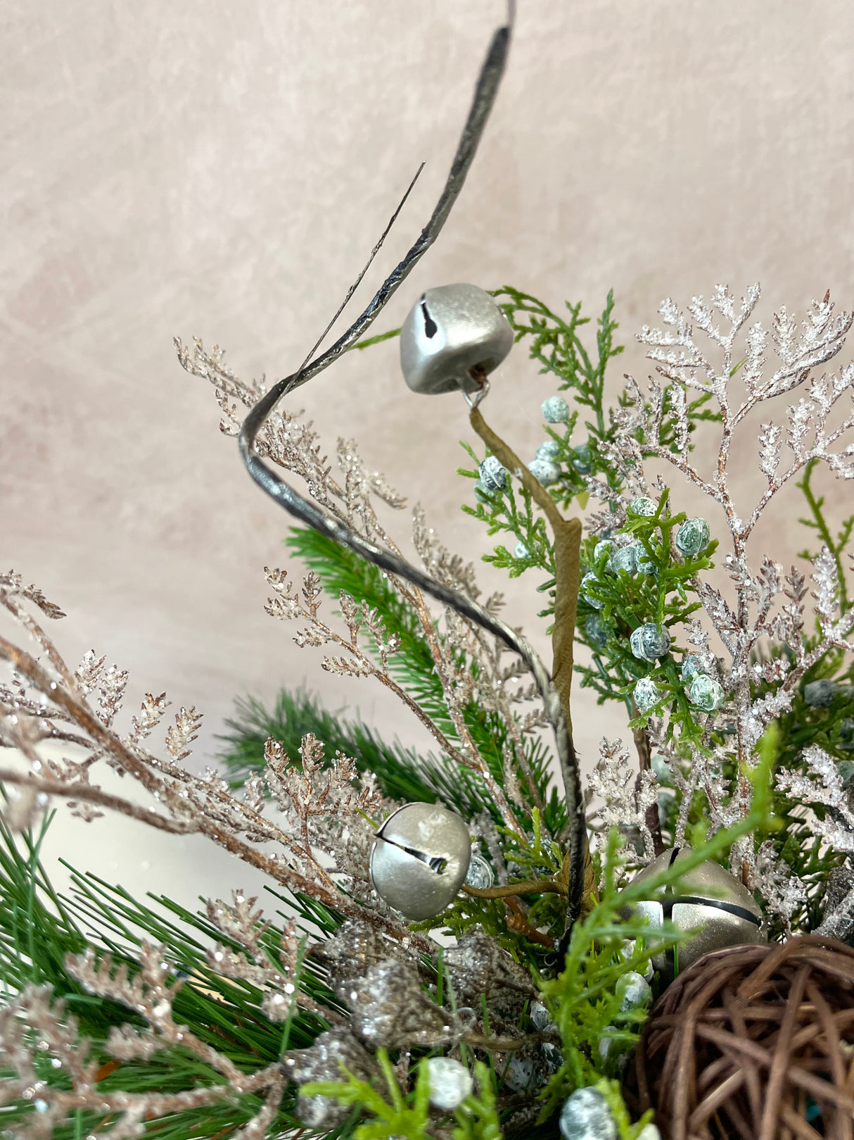 16" Frosted Woodland Charm Centerpiece