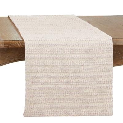 Pink Woven Table Runner
